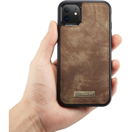 CASEME Apple iPhone 11 Vintage Portemonnee Hoesje - Brown - Casebump