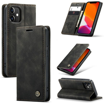 CASEME Apple iPhone 12 Mini Retro Wallet Case - Black - Casebump