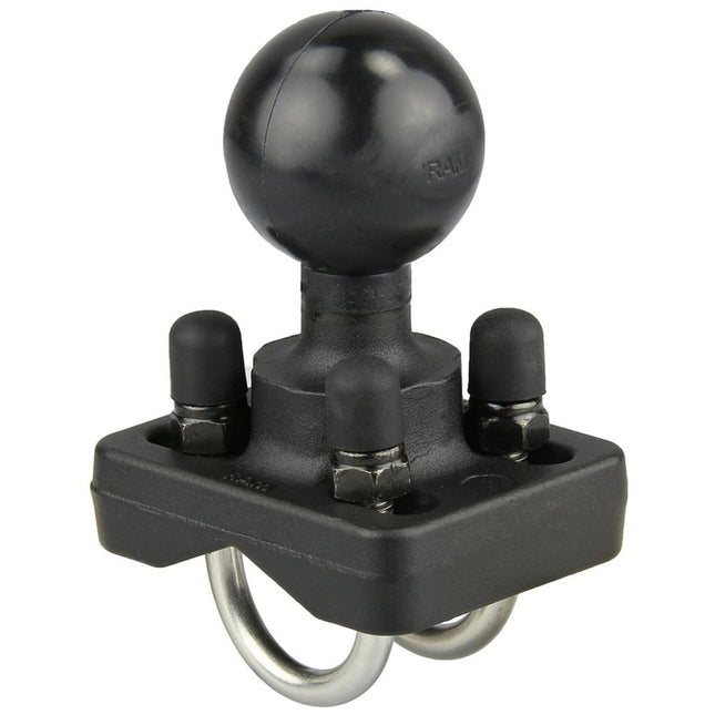 RAM Double U-Bolt Ball Base Mount - RAM-235-2U (C Size) - Casebump