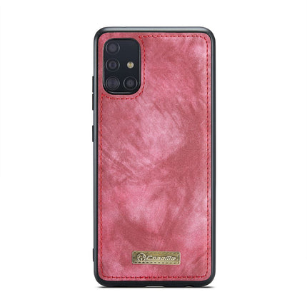 CASEME Samsung Galaxy A51 Vintage Portemonnee Hoesje - Red - Casebump