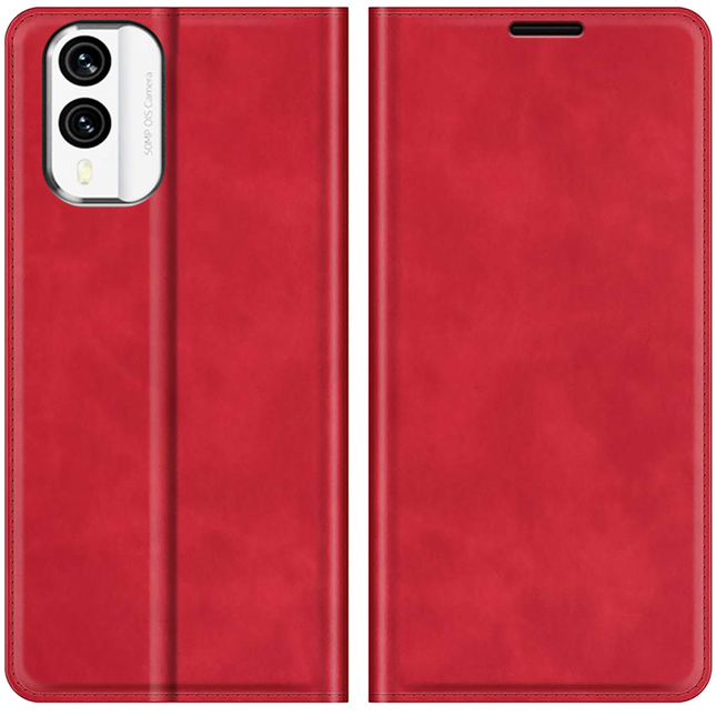 Nokia X30 Magnetic Wallet Case - Red - Casebump