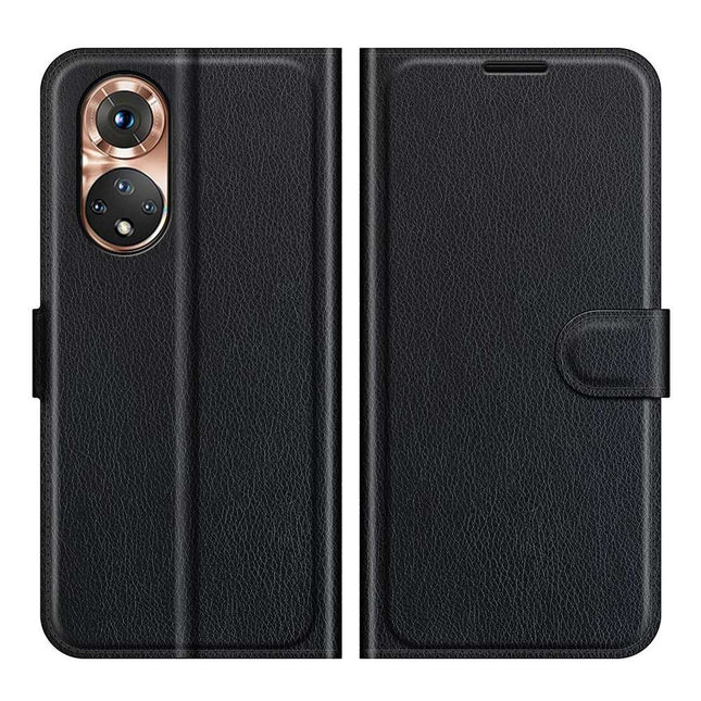 Honor 50 Book Wallet Case Texture - Black - Casebump