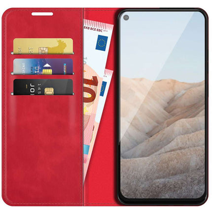 Google Pixel 5a Wallet Case Magnetic - Red - Casebump