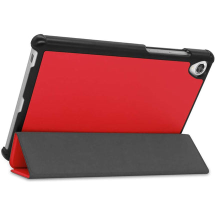 Lenovo Tab M8 3rd Smart Tri-Fold Case (Red) - Casebump