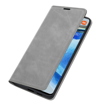 Xiaomi Redmi Note 12 Pro 5G Magnetic Wallet Case - Grey - Casebump