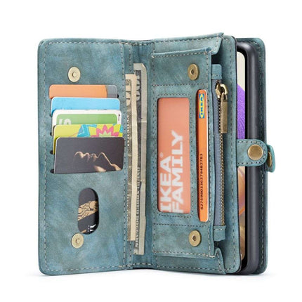 CASEME Samsung Galaxy A32 5G Vintage Portemonnee Hoesje - Blue - Casebump