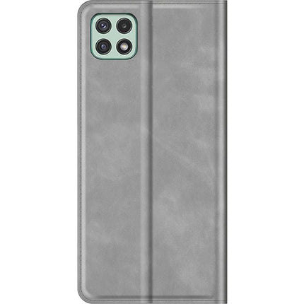 Samsung Galaxy A22 5G Wallet Case Magnetic - Grey - Casebump