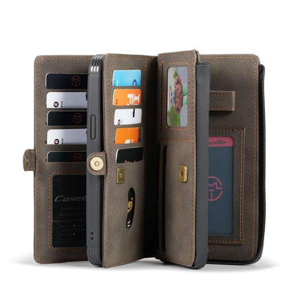 CASEME iPhone 13 Pro Max Luxe Multi Portemonnee Hoesje - Brown - Casebump