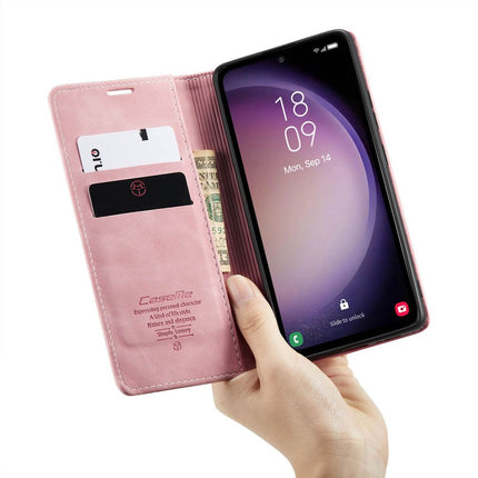 CASEME Samsung Galaxy S23+ Retro Wallet Case - Pink - Casebump