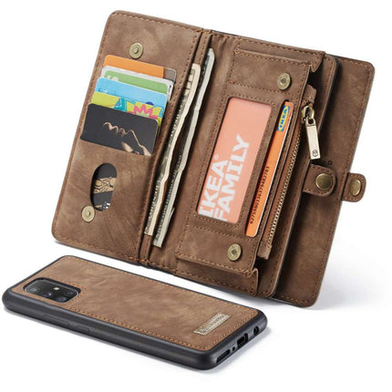 CASEME Samsung Galaxy A51 Vintage Portemonnee Hoesje - Brown - Casebump