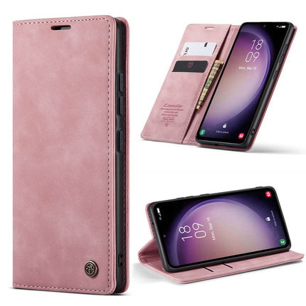 CASEME Samsung Galaxy S23+ Retro Wallet Case - Pink - Casebump