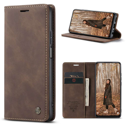 CASEME Xiaomi Poco M4 Pro 5G Retro Wallet Case - Coffee - Casebump