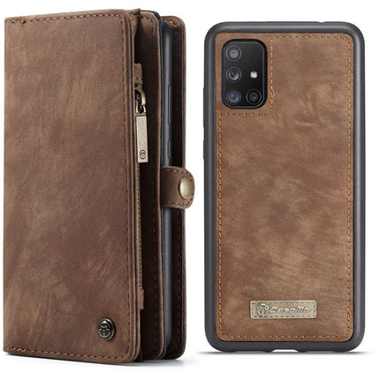 CASEME Samsung Galaxy A51 Vintage Portemonnee Hoesje - Brown - Casebump