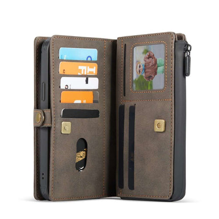 CASEME iPhone 13 Pro Max Luxe Multi Portemonnee Hoesje - Brown - Casebump