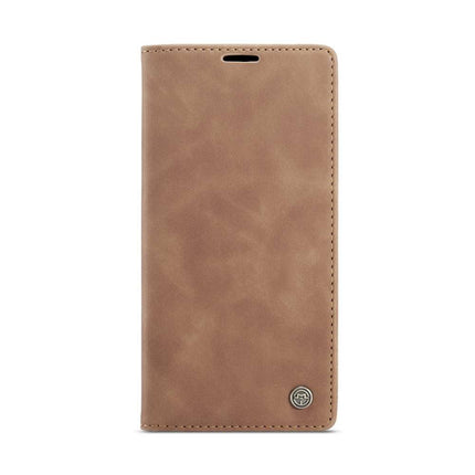 CASEME iPhone 14 Retro Wallet Case - Brown - Casebump