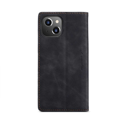 CASEME iPhone 14 Plus Retro Wallet Case - Black - Casebump