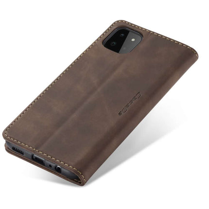 CASEME Samsung Galaxy A22 5G Retro Wallet Case - Coffee - Casebump