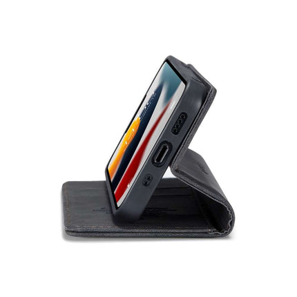 CASEME iPhone 13 Retro Wallet Case - Black - Casebump