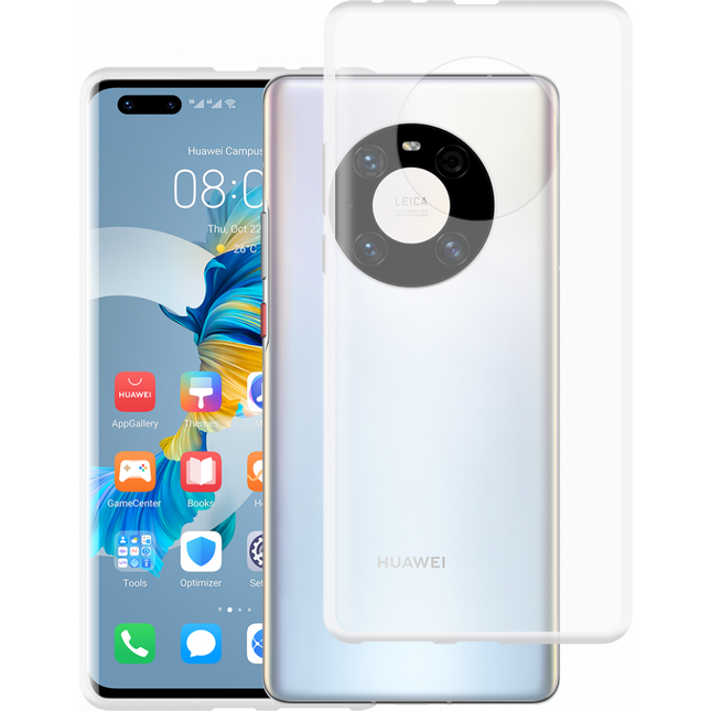 Huawei Mate 40 Pro Soft TPU case (Clear) - Casebump