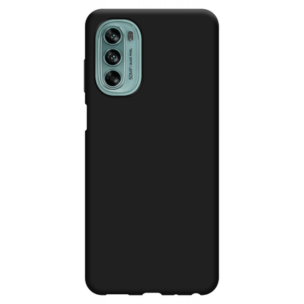 Motorola Moto G62 5G Soft TPU Case with Strap - (Black) - Casebump