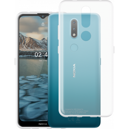 Nokia 2.4 Soft TPU case (Clear) - Casebump