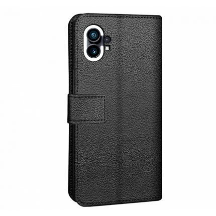 Nothing Phone (1) Wallet Case (Black) - Casebump