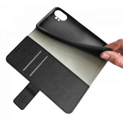 Nothing Phone (1) Wallet Case (Black) - Casebump