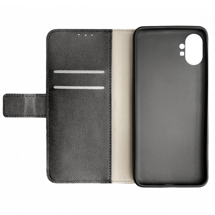 Nothing Phone (1) Wallet Case (Black) - Casebump