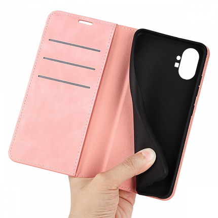 Nothing Phone (1) Wallet Case Magnetic - Pink - Casebump