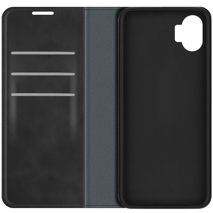 Nothing Phone (1) Wallet Case Magnetic - Black - Casebump