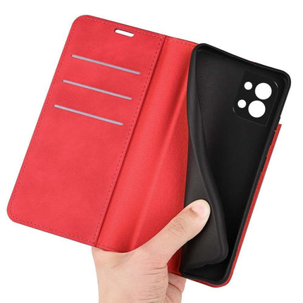 Oppo Reno8 5G Wallet Case Magnetic - Red - Casebump