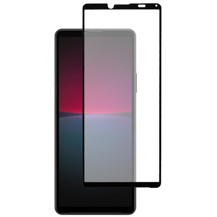 Full Cover Screenprotector Sony Xperia 10 IV Tempered Glass - black - Casebump