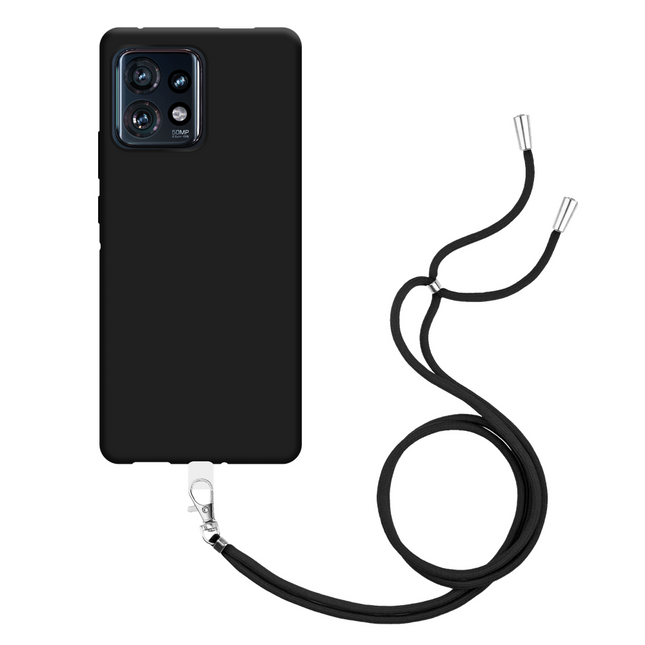 Motorola Edge 40 Pro Necklace TPU Case - Black - Casebump