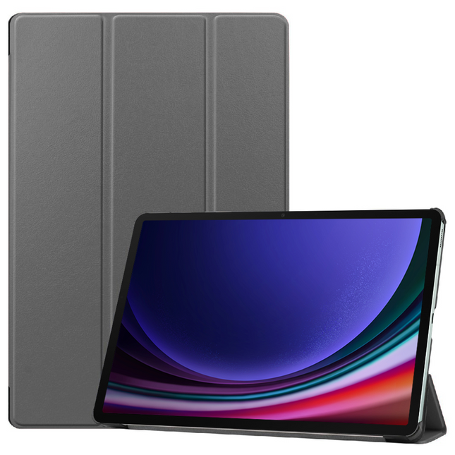 Samsung Galaxy Tab S9 - Smart Tri-Fold Case - Grey - Casebump