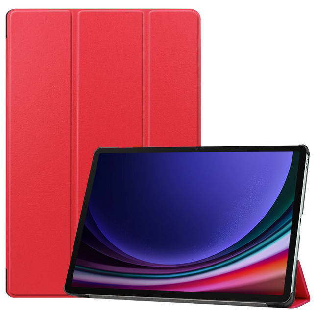 Samsung Galaxy Tab S9 - Smart Tri-Fold Case - Red - Casebump