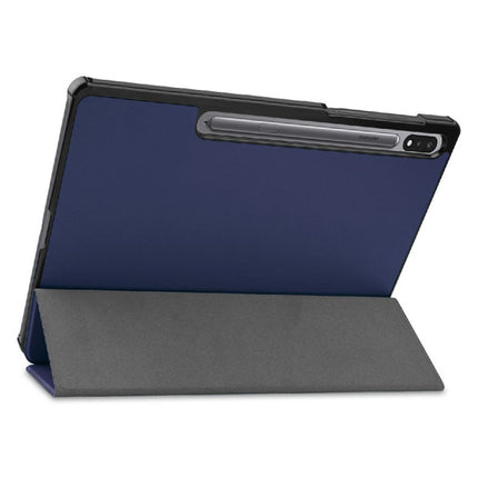 Samsung Galaxy Tab S9 Ultra - Smart Tri-Fold Case - Blue - Casebump