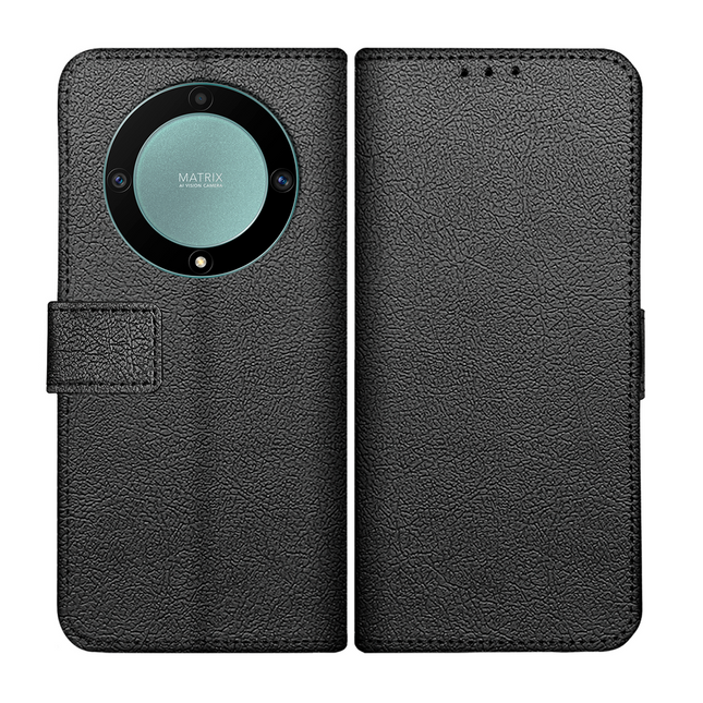 Honor Magic5 Lite Classic Wallet Case - Black - Casebump