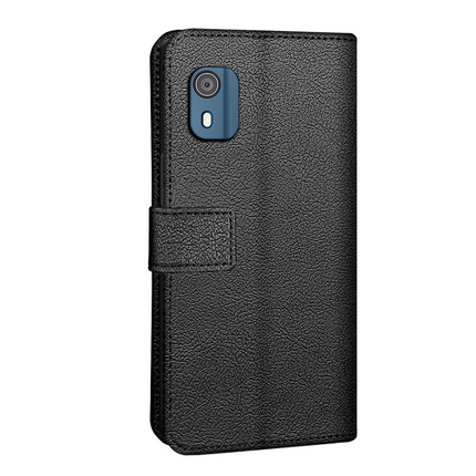 Nokia C02 Classic Wallet Case - Black - Casebump