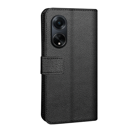 Oppo A98 5G Classic Wallet Case - Black - Casebump