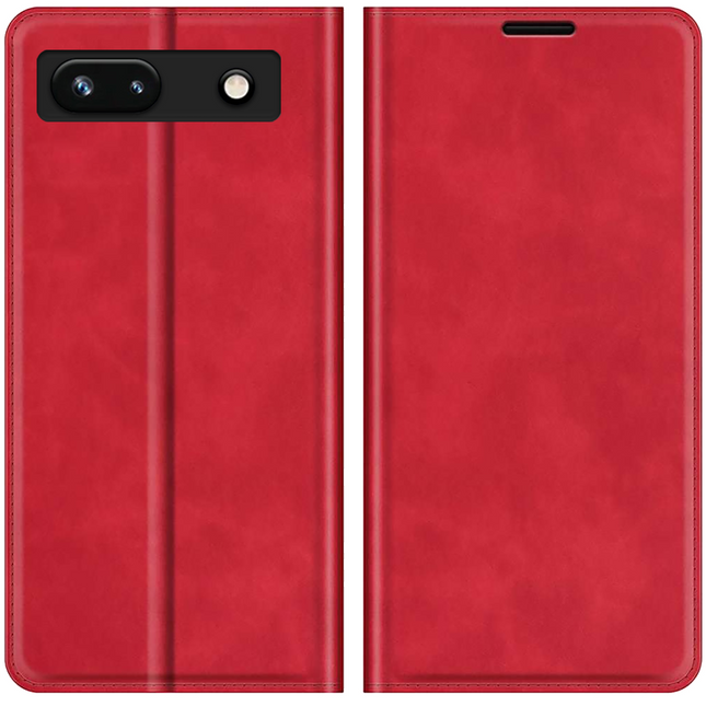 Google Pixel 7a Magnetic Wallet Case - Red - Casebump