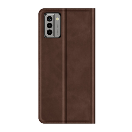 Nokia G22 Magnetic Wallet Case - Brown - Casebump