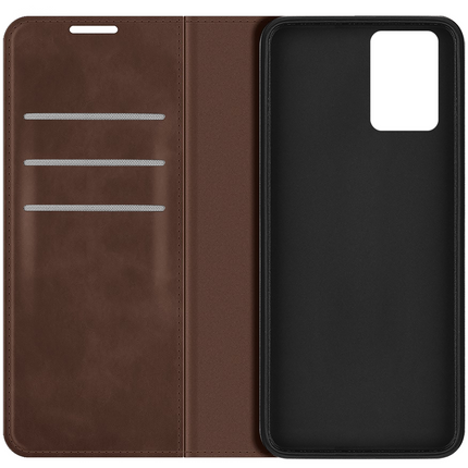 Nokia G22 Magnetic Wallet Case - Brown - Casebump