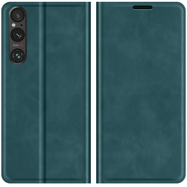 Sony Xperia 1 V Magnetic Wallet Case - Green - Casebump