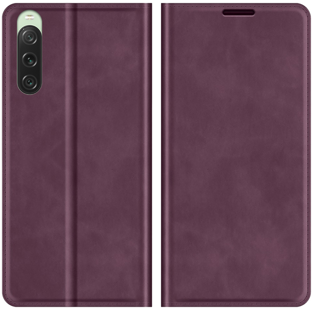 Sony Xperia 10 V Magnetic Wallet Case - Purple - Casebump