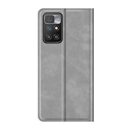 Xiaomi Redmi 10 2022 Wallet Case Magnetic - Grey - Casebump