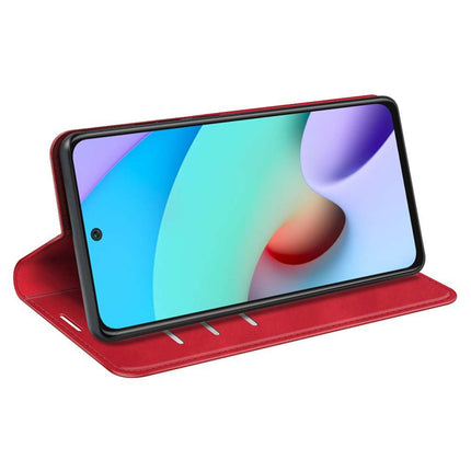 Xiaomi Redmi 10 2022 Wallet Case Magnetic - Red - Casebump