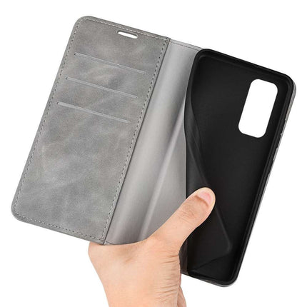 Xiaomi Redmi Note 11/Note 11S Wallet Case Magnetic - Grey - Casebump